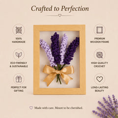 Lavendar Bloom Crochet Frame