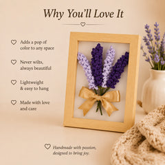 Lavendar Bloom Crochet Frame