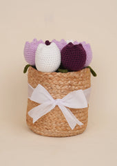 Lavender Field of Tulips Basket