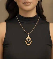 Minimal Loop Gold Necklace
