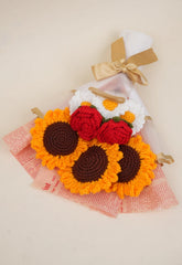 Jumbo Sunflower Rose Daisy Bouquet