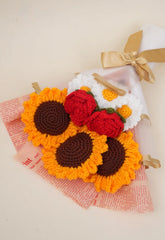 Jumbo Sunflower Rose Daisy Bouquet