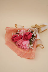 MultiPink Tulips with Baby's Breath