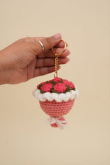 Bundle of pink flower Keychain