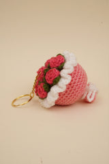 Bundle of pink flower Keychain
