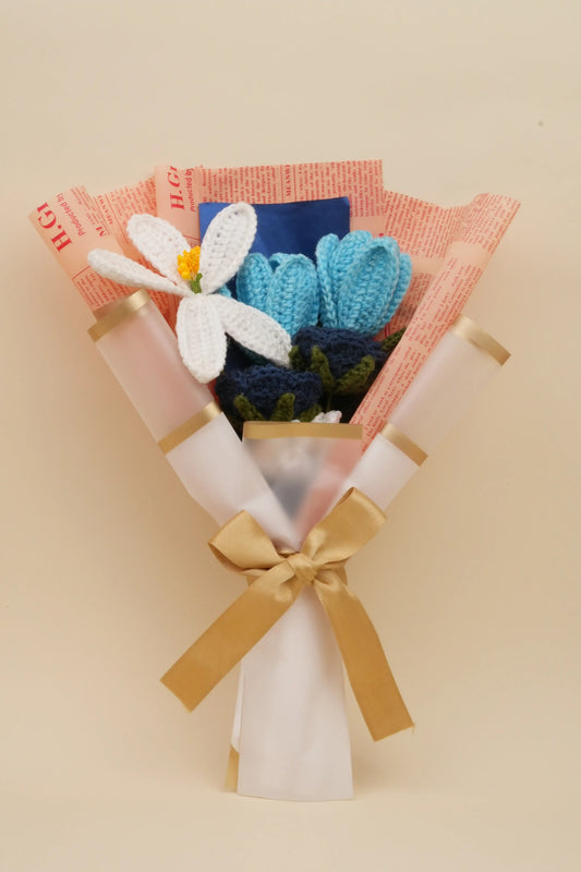Jumbo Bouquet with Lily-Blue