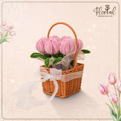 Pipe Cleaner Tulip Basket