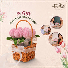 Pipe Cleaner Tulip Basket