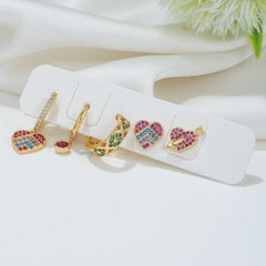 Pixel Heart Piercing Set (in Pair)