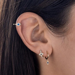 Evil Eye Hoops