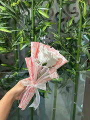 XXL Thai Pink Shaded Crochet Rose