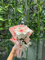 XXL Thai Pink Shaded Crochet Rose