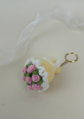 Bundle of pink flower Keychain
