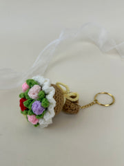 Bundle of multicolour flower Keychain