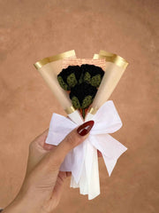 Black Mini Rose Bouquet