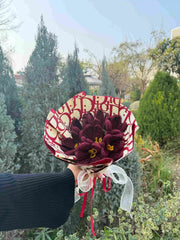 Maroon Bloom Bouquet