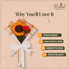 Sunflower plus Rose Bouquet