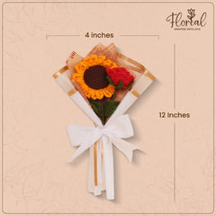 Sunflower plus Rose Bouquet