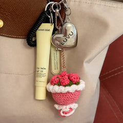 Bundle of pink flower Keychain