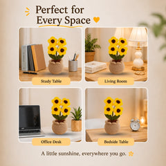 Crochet Sunshine Bloom Pot