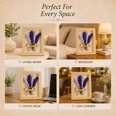 Lavendar Bloom Crochet Frame