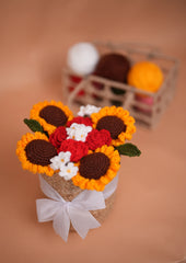 Sunflower & Rose Basket