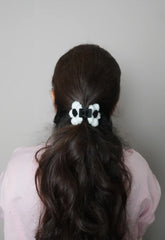Crochet Hair Small Clutcher - B&W
