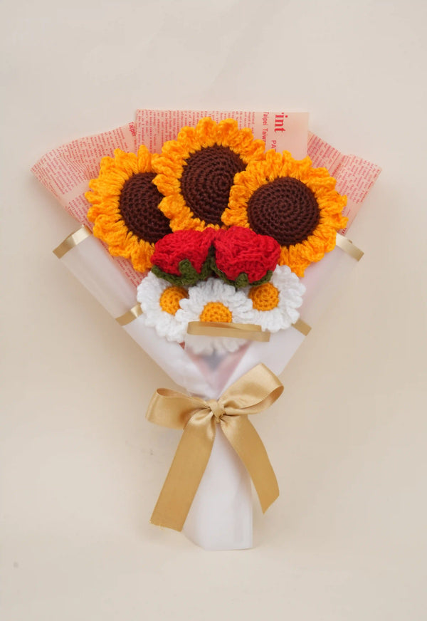 Jumbo Sunflower Rose Daisy Bouquet