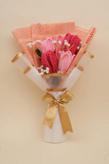 MultiPink Tulips with Baby's Breath