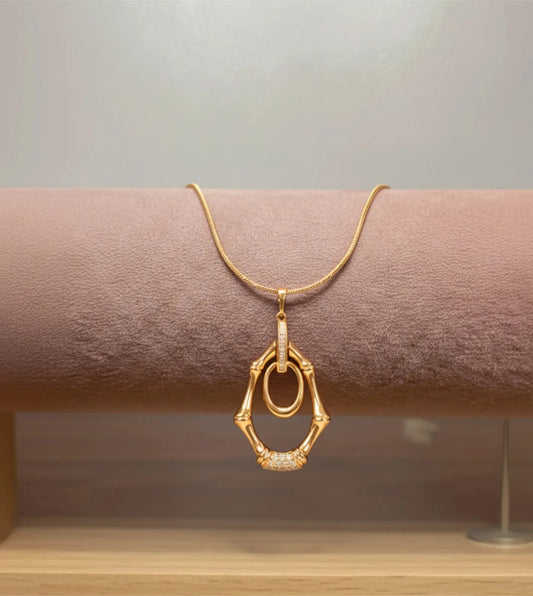 Minimal Loop Gold Necklace