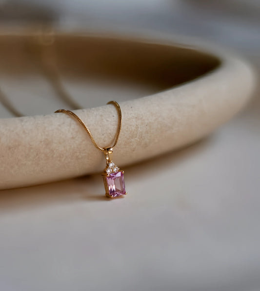 Pink Prism Necklace