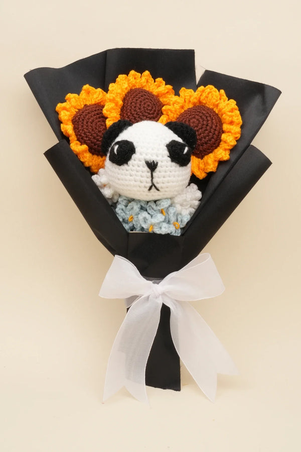 Panda Sunflower Bouquet