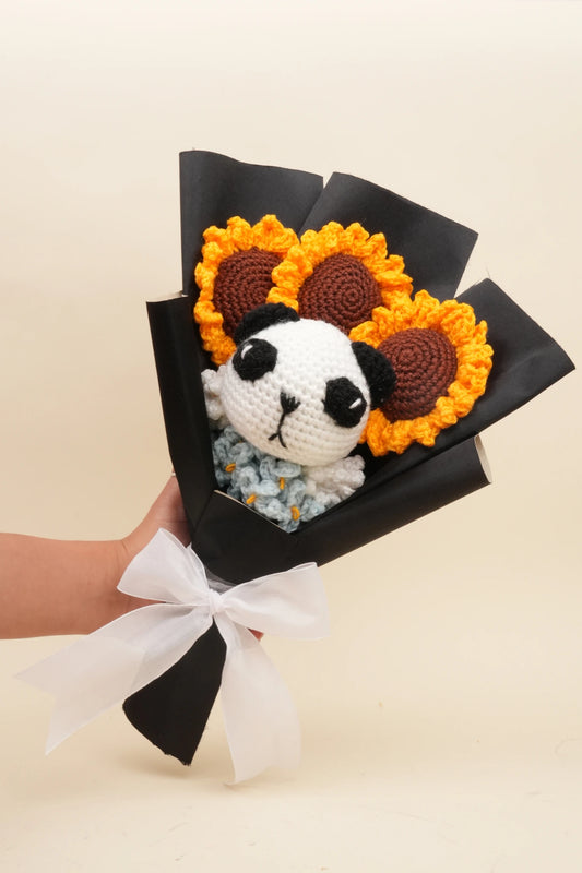 Panda Sunflower Bouquet