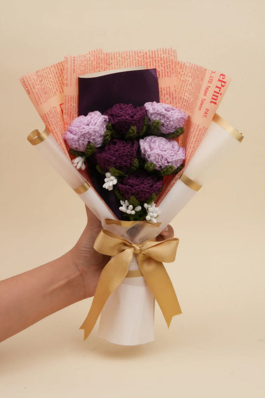 Jumbo Purple Rose Bouquet