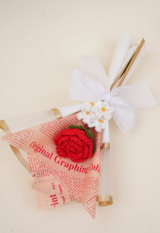 Rose plus Forget me nots