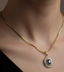 Blue Sapphire Necklace