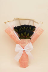 5 Black Roses Bouquet