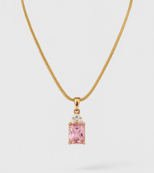 Pink Prism Necklace
