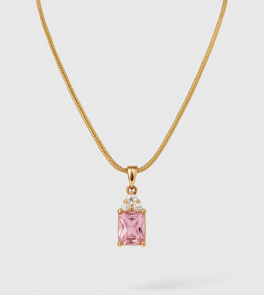 Pink Prism Necklace