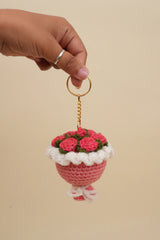 Bundle of pink flower Keychain