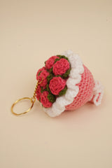 Bundle of pink flower Keychain