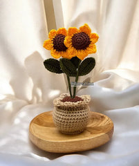 Double Sunflower Pot