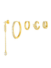 Sculpted Shine Piercing Set (in Pair)