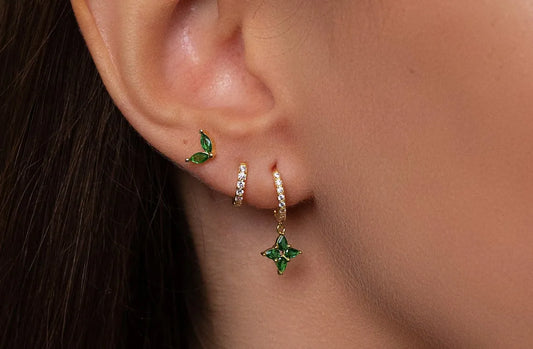 Everyday Minimal Piercing Set-Green