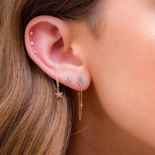 Starlit Chain Earrings