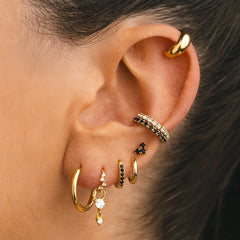 B&W Piercing Set (in Pair)
