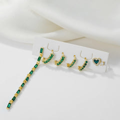Stacked In Green (in Pair)