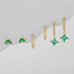 Everyday Minimal Piercing Set-Green