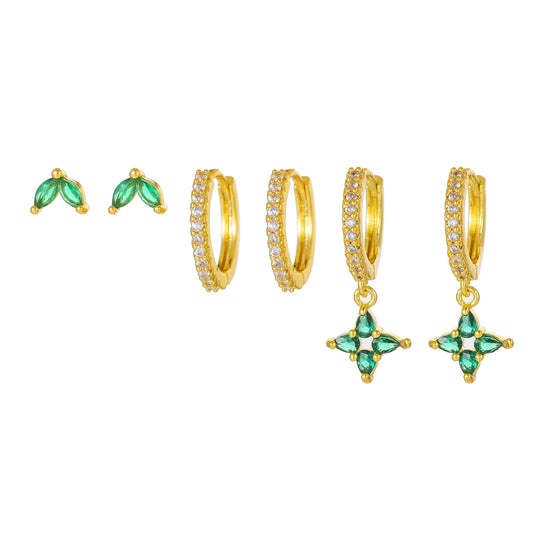 Everyday Minimal Piercing Set-Green