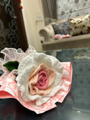 XXL Thai Pink Shaded Crochet Rose